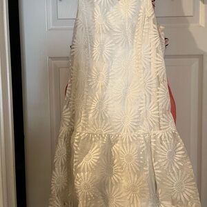 Floral Embroidered Cream Dress